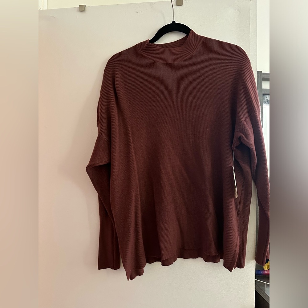 Brand New Wine Colored Light Sweater